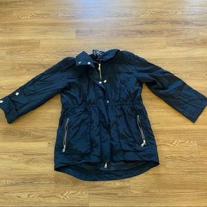 ANORAK rain jacket black raincoat